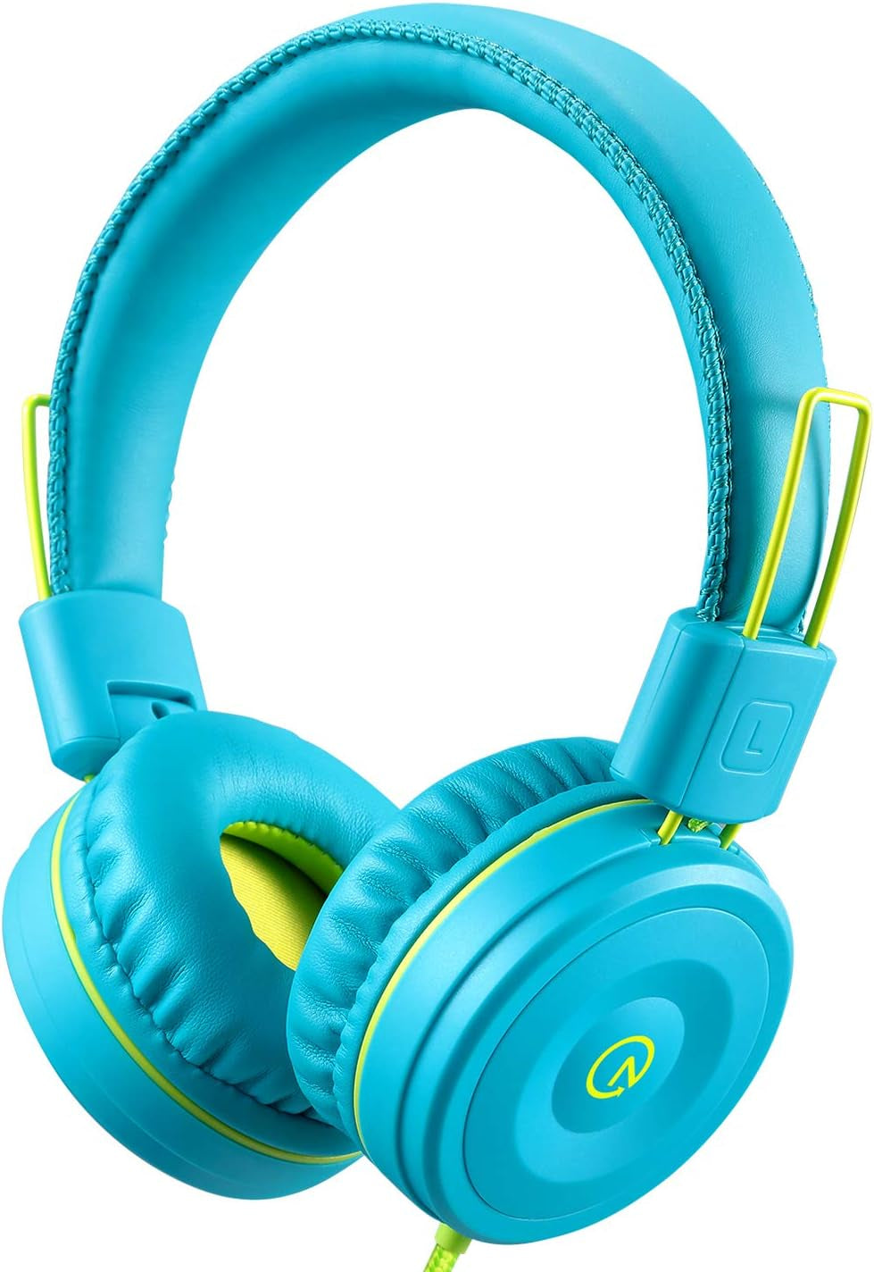 Noot Products Kids Headphones K22 Foldable Stereo Tangle-Free 5Ft Long Cord 3.5Mm Jack Plugin Wired On-Ear Headset for Ipad/Amazon Kindle Fire/Girls/School/Laptop/Travel/Plane/Tablet Flamingopink