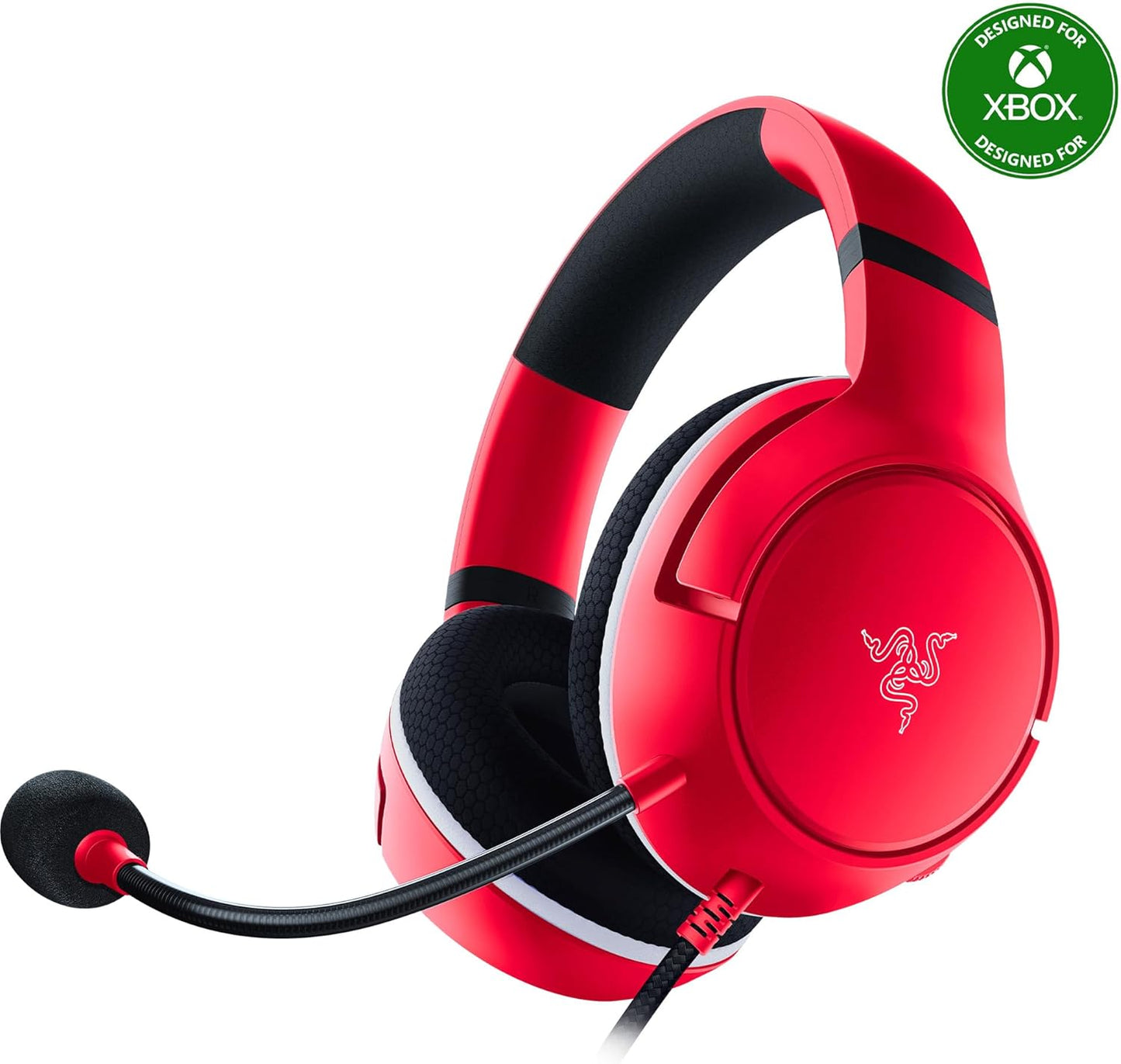 Razer Kaira X Wired Headset for Xbox Series X|S, Xbox One, PC, Mac & Mobile Devices: Triforce 50Mm Drivers - Hyperclear Cardioid Mic - Flowknit Memory Foam Ear Cushions - On-Headset Controls - White
