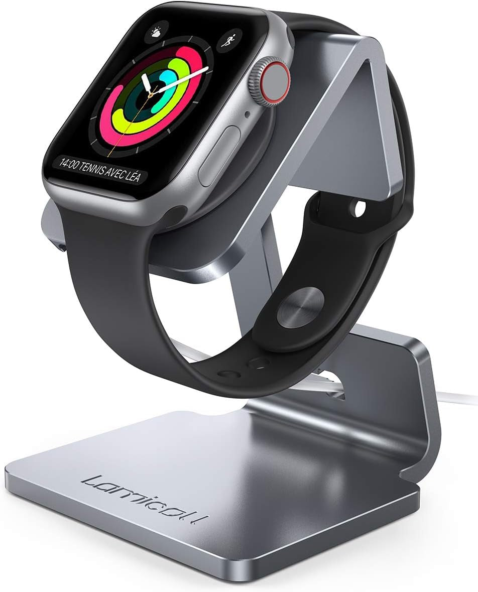 Lamicall Watch Stand for Apple Watch Magnetic Fast Charger - Desk Charging Stand Holder Dock for Apple Iwatch Series SE 10 9 8 7 6 5 4 3 2 1, Series Ultra(49Mm 46Mm 45Mm 44Mm 42Mm 41Mm 40Mm 38Mm)