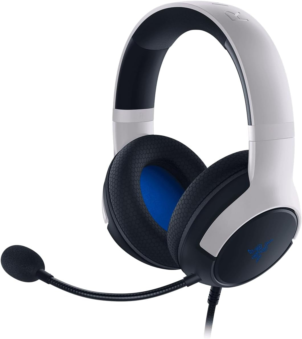 Razer Kaira X Wired Headset for Xbox Series X|S, Xbox One, PC, Mac & Mobile Devices: Triforce 50Mm Drivers - Hyperclear Cardioid Mic - Flowknit Memory Foam Ear Cushions - On-Headset Controls - White