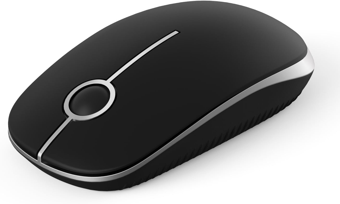 Vssoplor Wireless Mouse, 2.4G Slim Portable Computer Mouse with Nano Receiver Quiet Silent Optical Laptop Mouse for Notebook, PC, Laptop, Computer-White and Gold