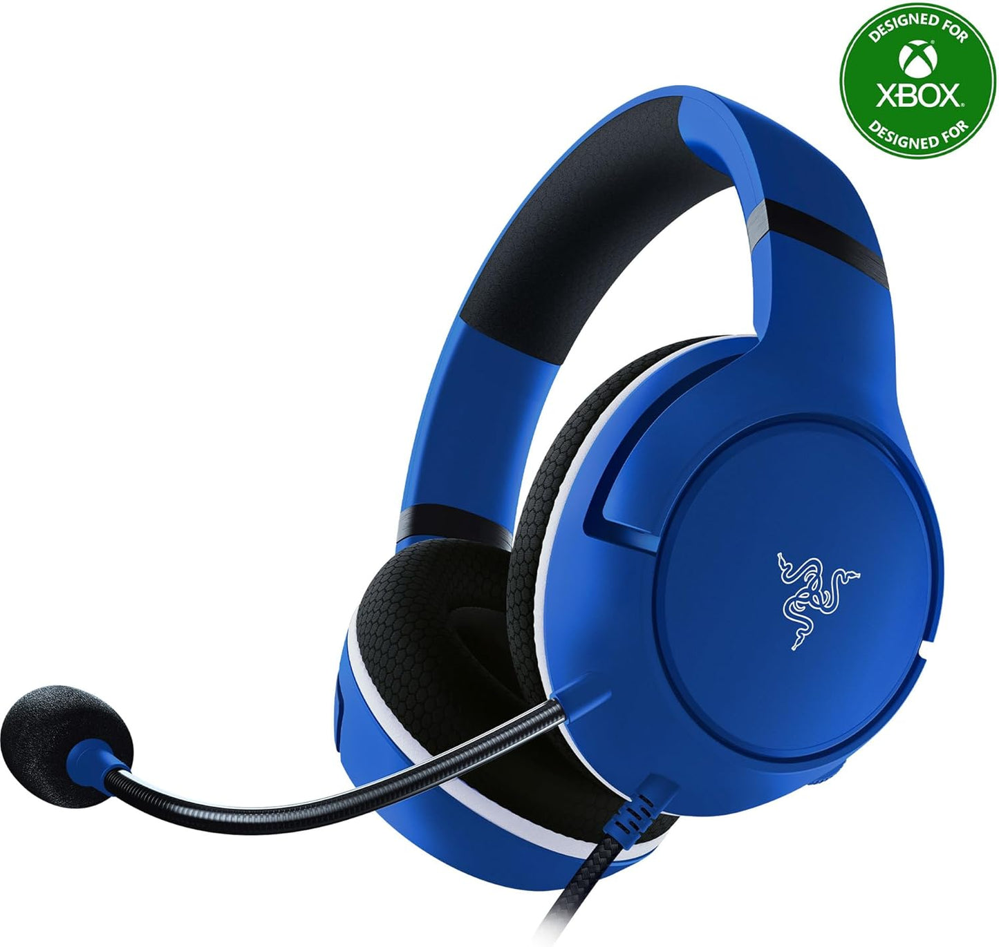 Razer Kaira X Wired Headset for Xbox Series X|S, Xbox One, PC, Mac & Mobile Devices: Triforce 50Mm Drivers - Hyperclear Cardioid Mic - Flowknit Memory Foam Ear Cushions - On-Headset Controls - White