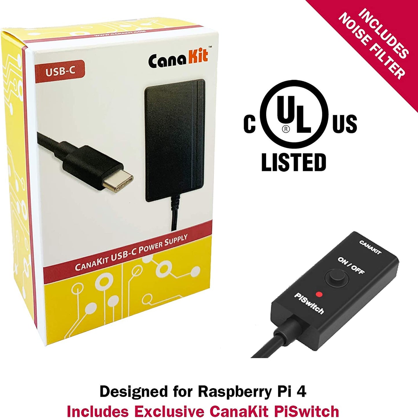 Canakit Raspberry Pi 4 4GB Starter PRO Kit - 4GB RAM