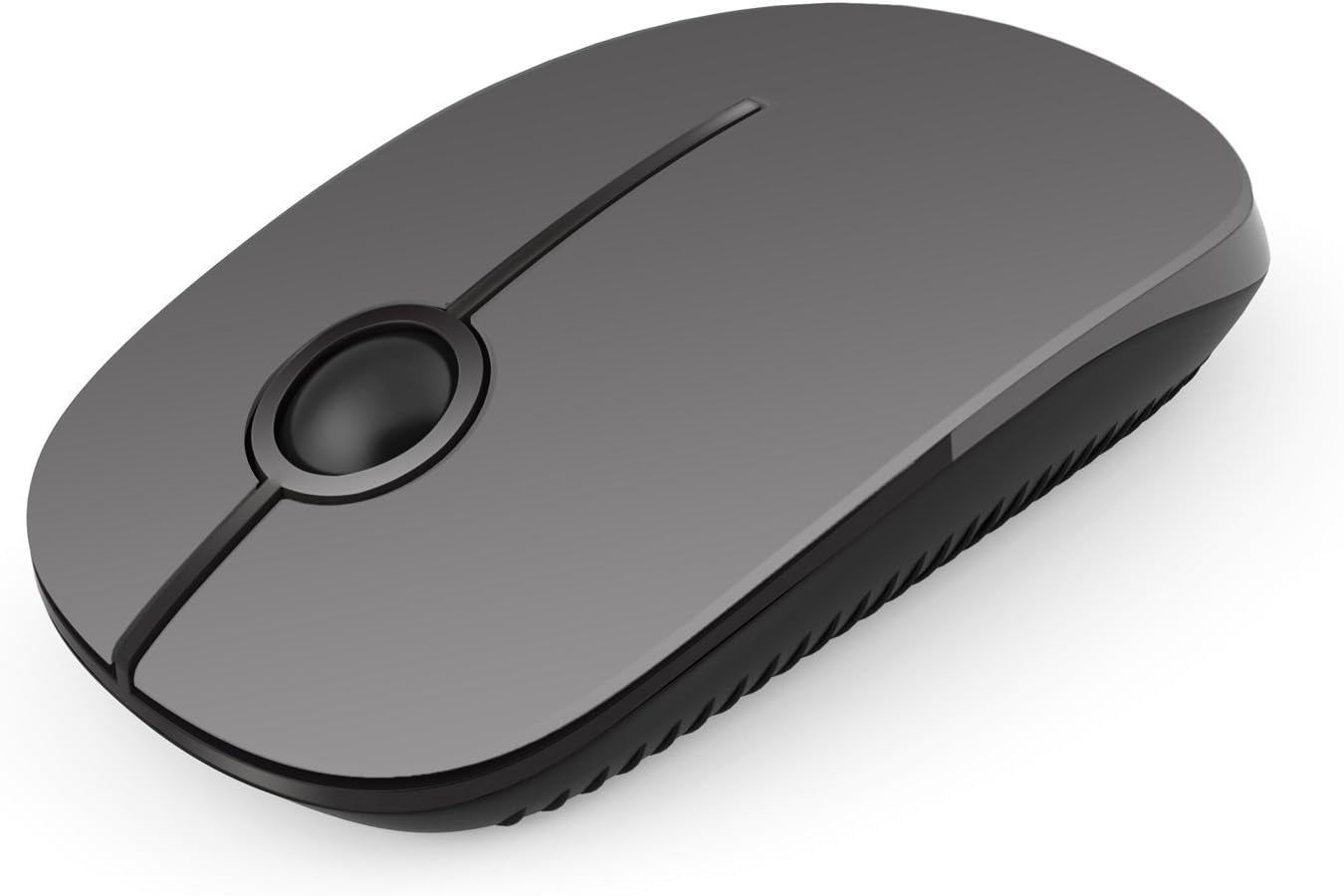 Vssoplor Wireless Mouse, 2.4G Slim Portable Computer Mouse with Nano Receiver Quiet Silent Optical Laptop Mouse for Notebook, PC, Laptop, Computer-White and Gold