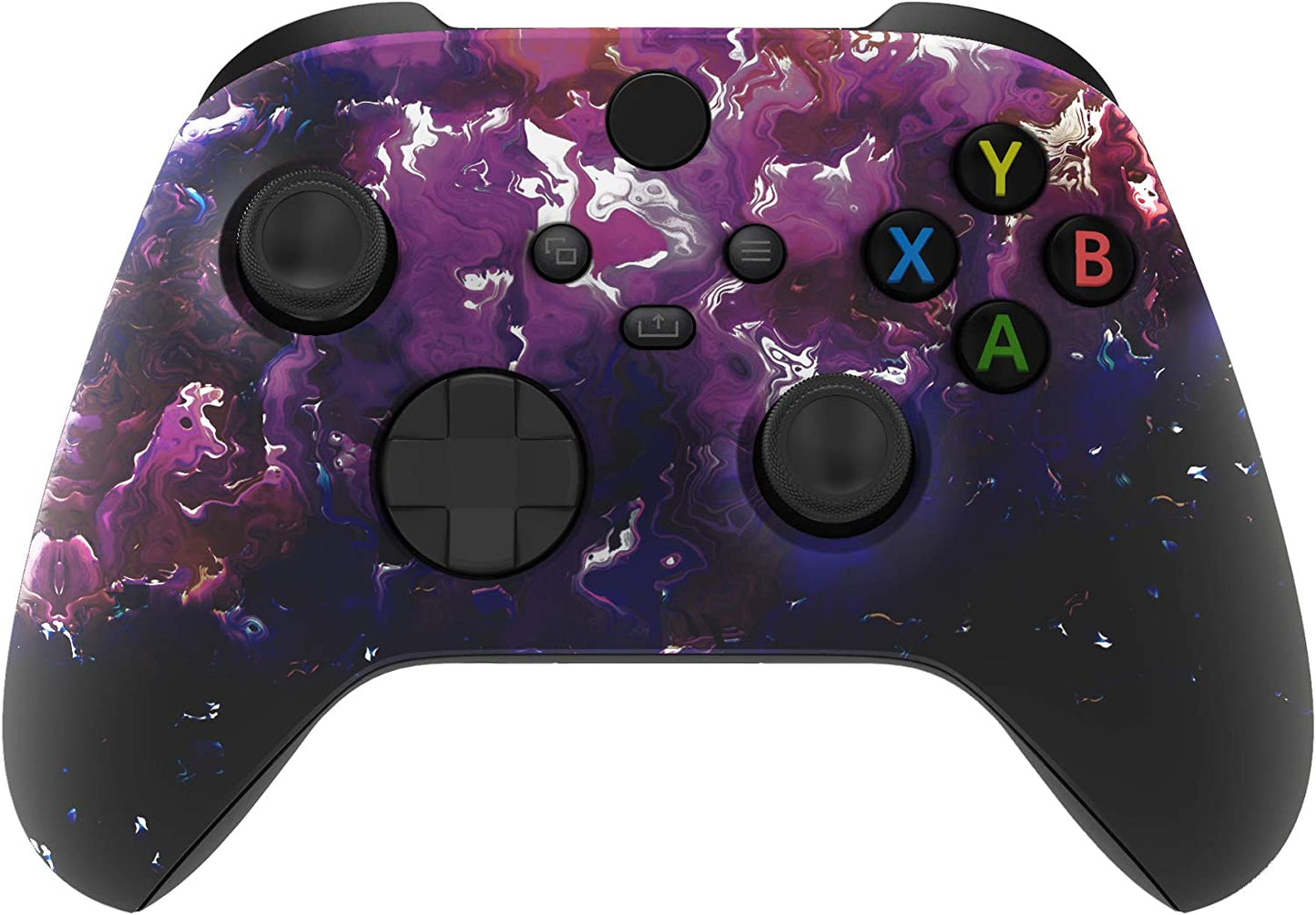 Extremerate Custom Shell for Xbox Series X & S Controller, Nebula Galaxy Replacement Cover Front Housing Cover for Xbox Core Controller Wireless