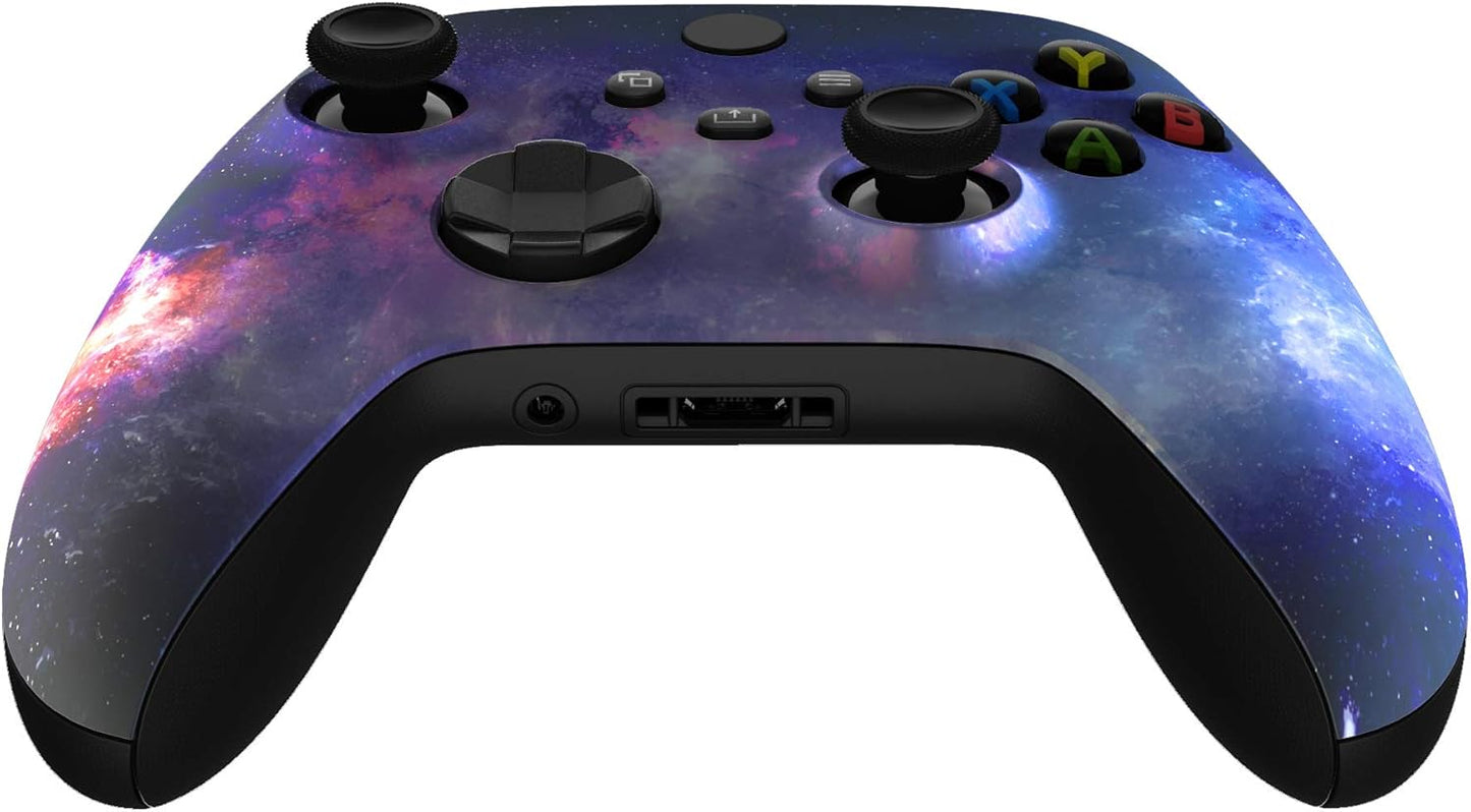 Extremerate Custom Shell for Xbox Series X & S Controller, Nebula Galaxy Replacement Cover Front Housing Cover for Xbox Core Controller Wireless