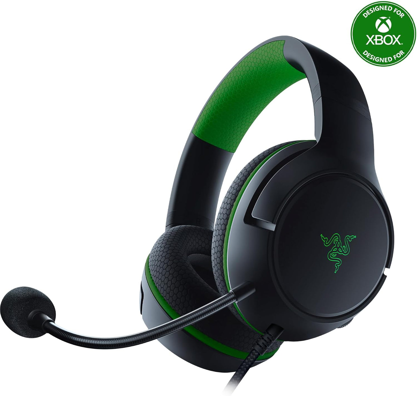 Razer Kaira X Wired Headset for Xbox Series X|S, Xbox One, PC, Mac & Mobile Devices: Triforce 50Mm Drivers - Hyperclear Cardioid Mic - Flowknit Memory Foam Ear Cushions - On-Headset Controls - White