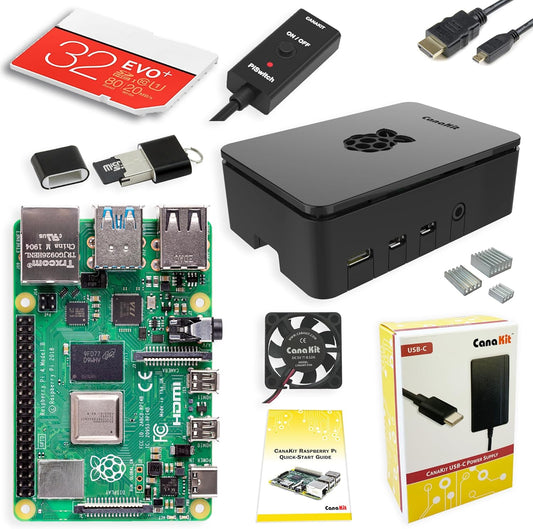 Canakit Raspberry Pi 4 4GB Starter PRO Kit - 4GB RAM